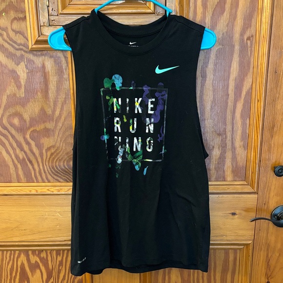 Nike women’s Black and Teal Running Tank Top - Picture 1 of 3